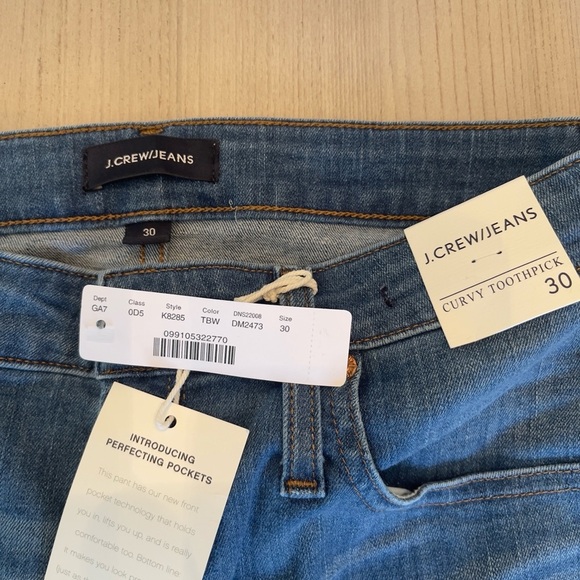 J.Crew NWT curvy toothpick denim - Picture 3 of 7